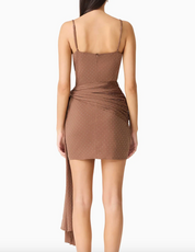 Elliatt CURAAE Gizelle Mini Dress - Brown Size S/UK8