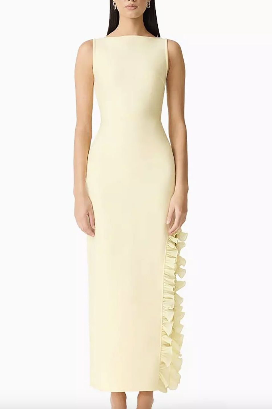 Elliatt CURAAE Catiana Maxi Dress - Lemon Size S/UK8