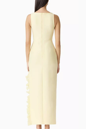 Elliatt CURAAE Catiana Maxi Dress - Lemon Size S/UK8