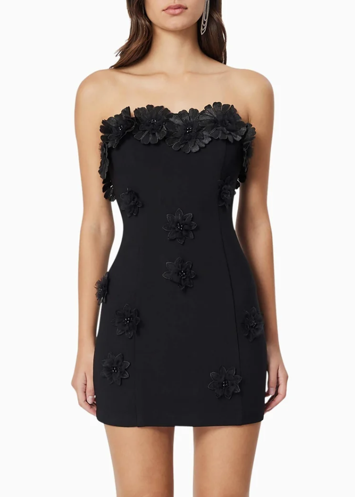 Elliatt Charlotte Mini Dress - Black Size S
