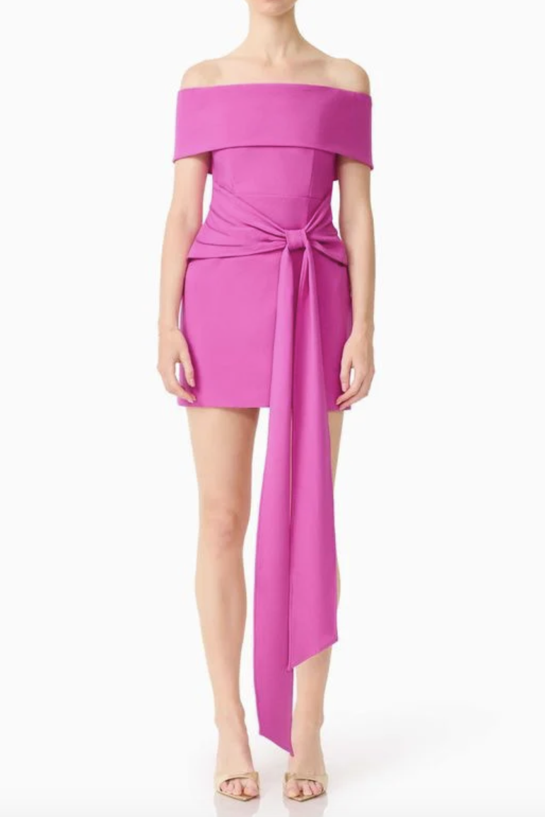 Elliatt Chantal Strapless Mini Dress - Pink Size S/UK8