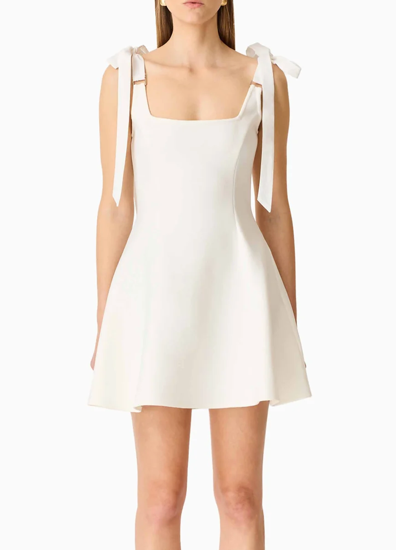 Elliatt CURAAE Chantel Mini Dress - White Size S/UK8