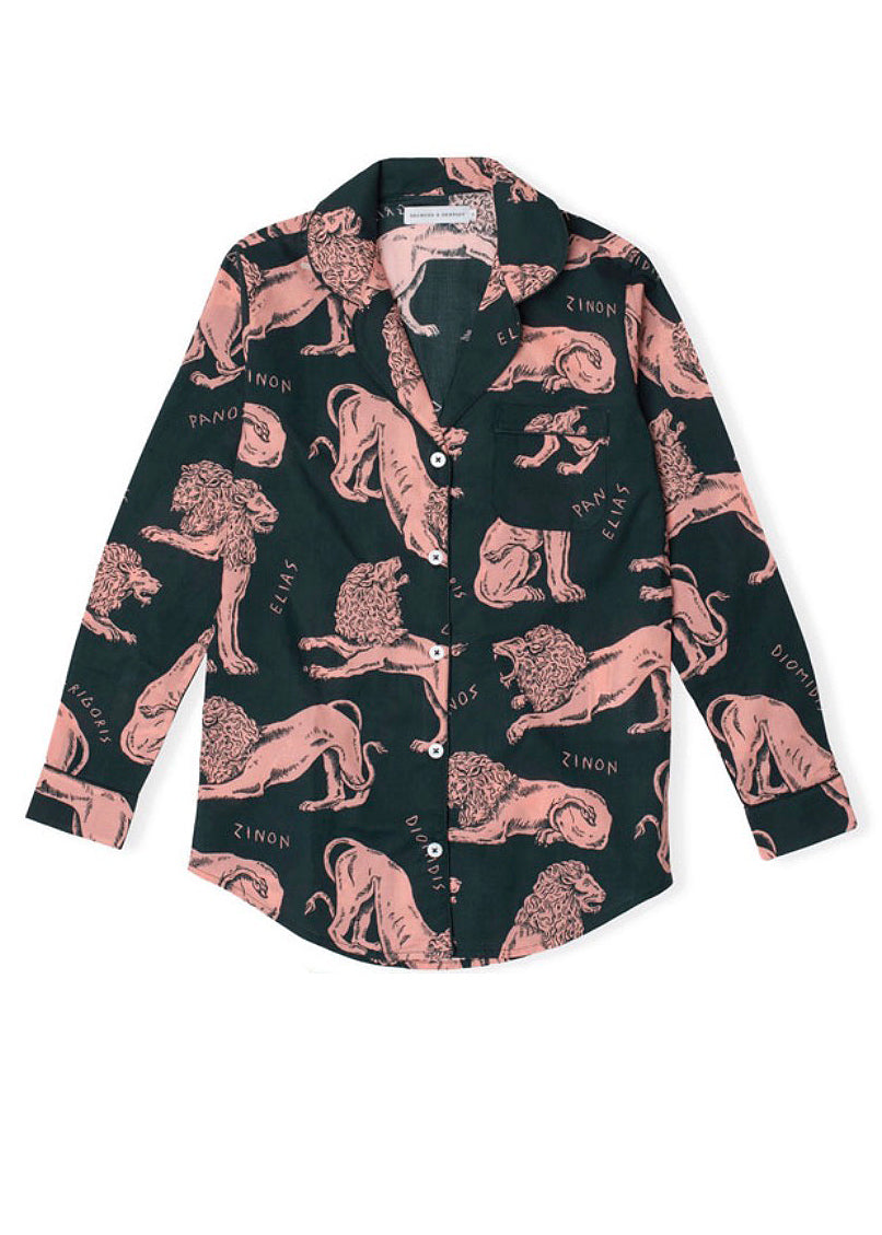 Desmond & Dempsey - CIRCE Men's Collar & Revere Shirt - Size S