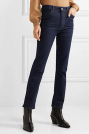 Casasola High Rise Cropped Straight Leg Jeans