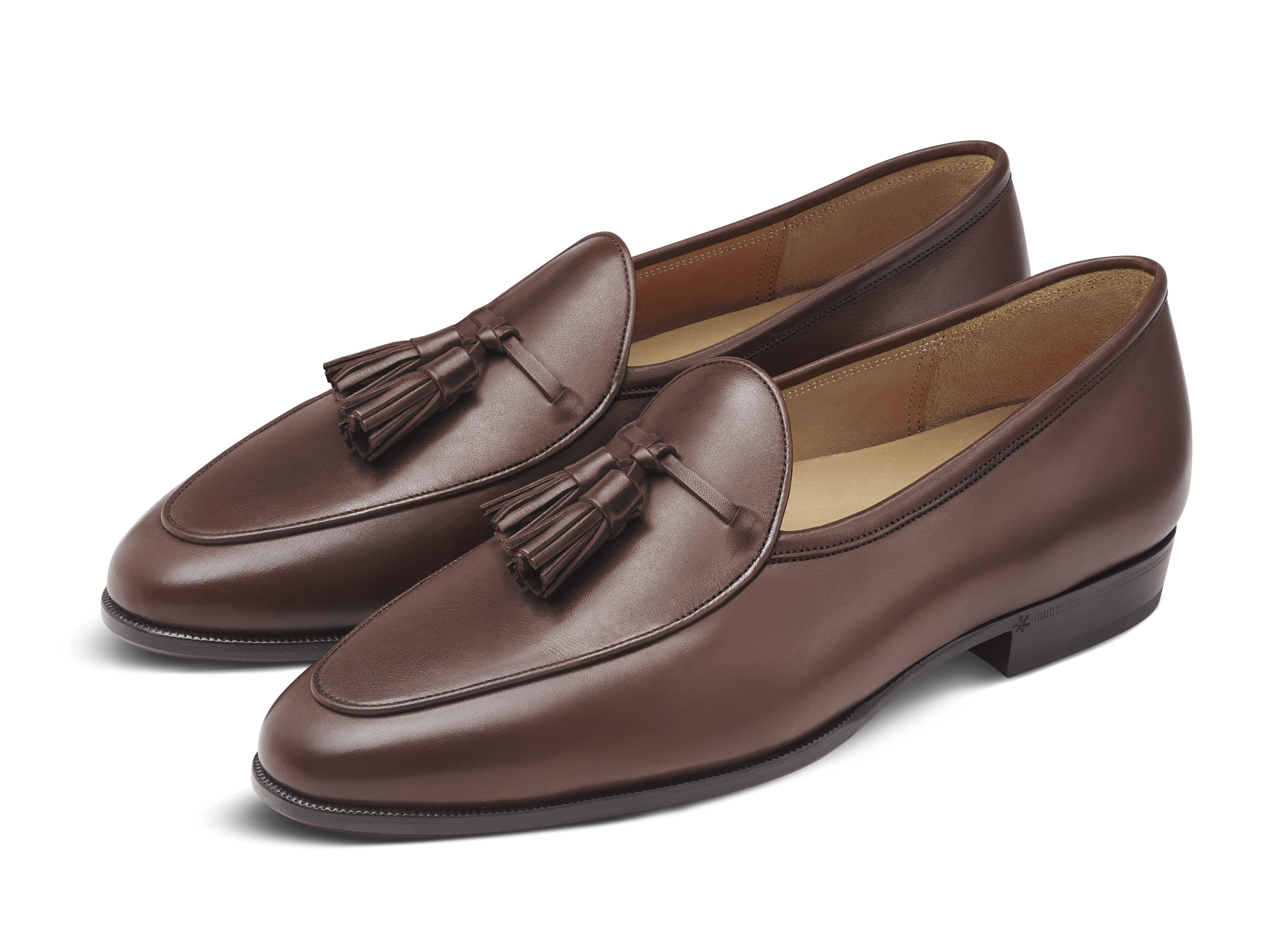 Sagan Grand Tassels in Dark Oak Calf (4682644062285)