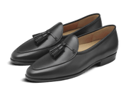 Sagan Grand Tassels in Black Calf (4664880463949)