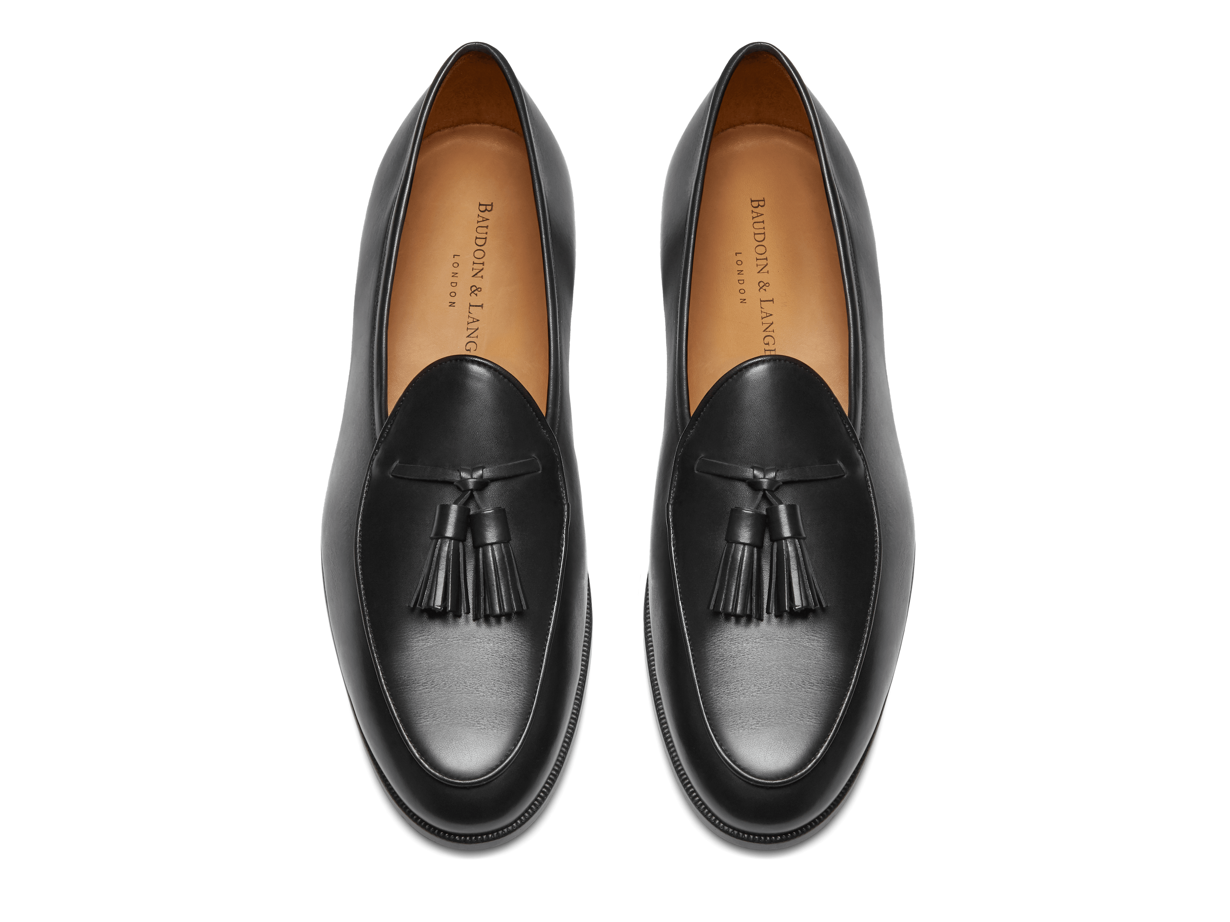 Sagan Grand Tassels in Black Calf (4664880463949)