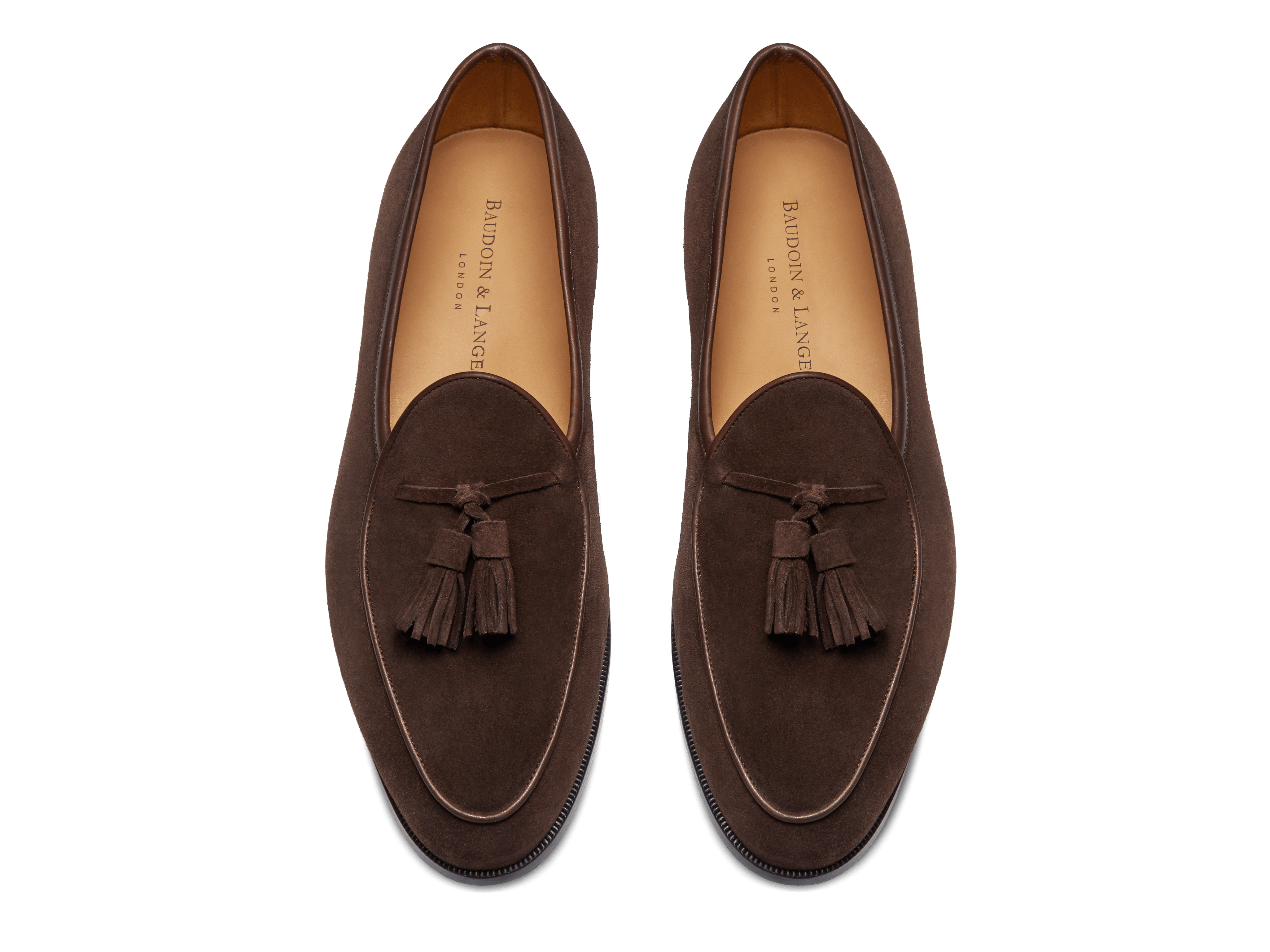 Sagan Grand Tassels in Dark Brown Glove Suede (4656682565709)