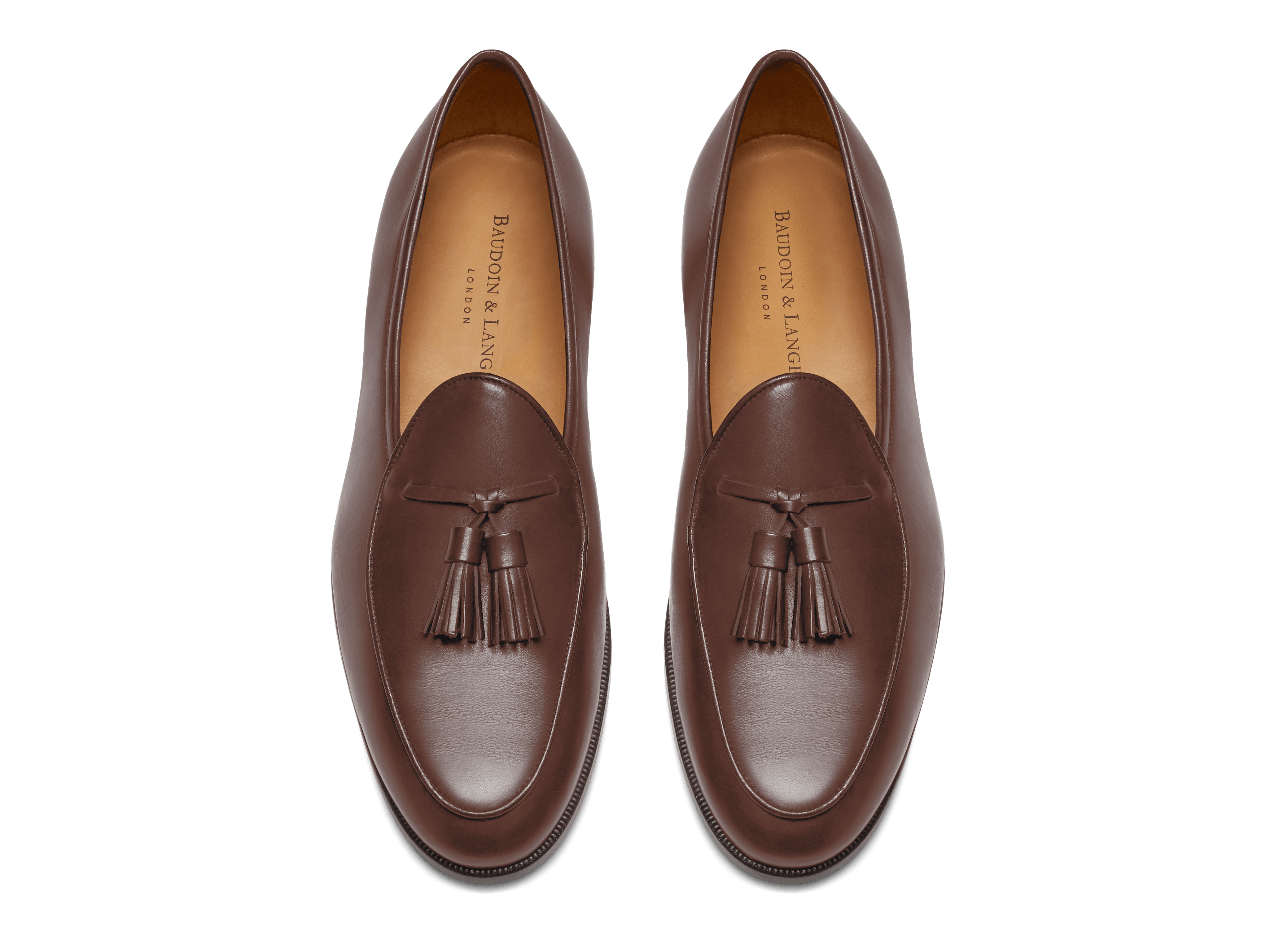 Sagan Grand Tassels in Dark Oak Calf (4682644062285)