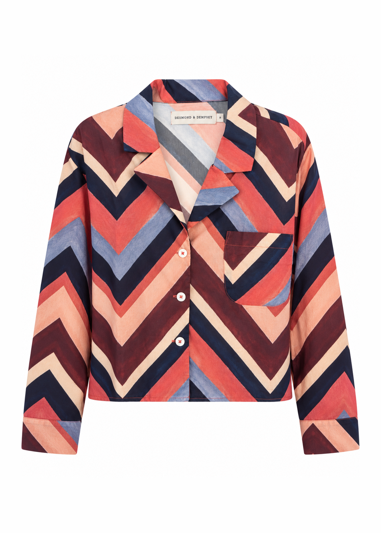 Desmond & Dempsey Pyjama Shirt - Size S