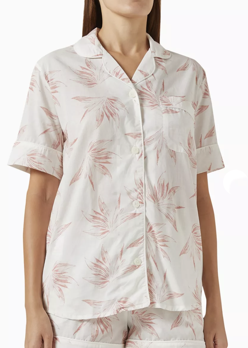 Desmond & Dempsey DEIA Pyjama Shirt - Size M