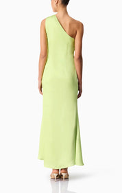 Elliatt Elisia One Shoulder Gown - Green Floral Size S/UK8