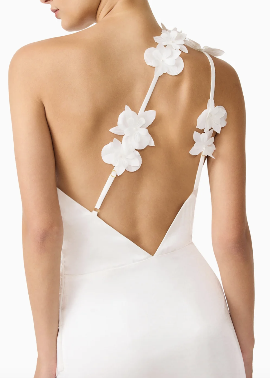 Elliatt Erielle Asymmetrical Gown - White Size S