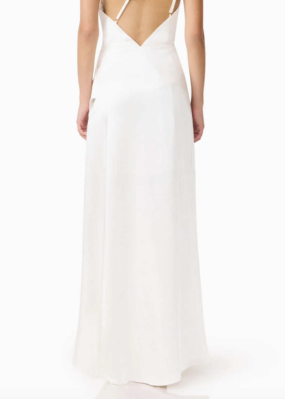 Elliatt Erielle Asymmetrical Gown - White Size S