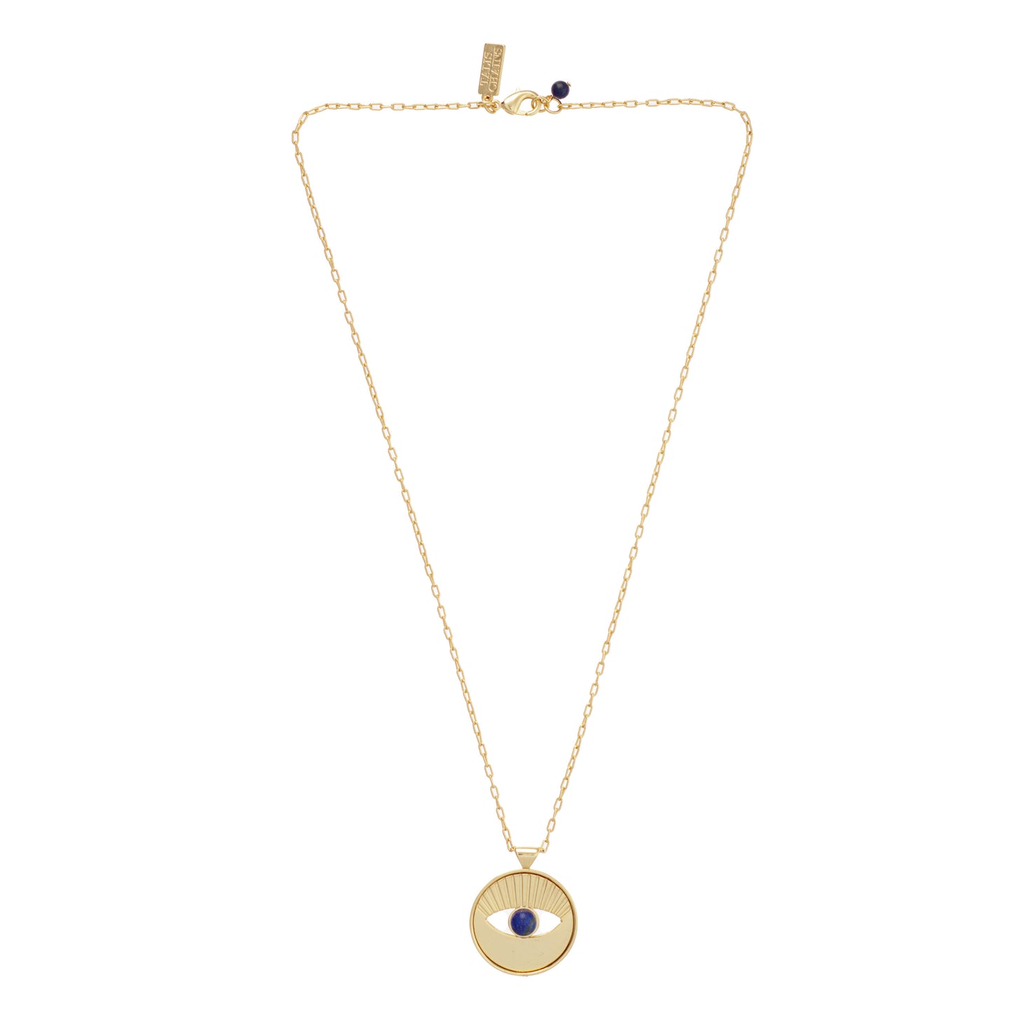 TALIS CHAINS - Evil Eye Disc Necklace - Gold