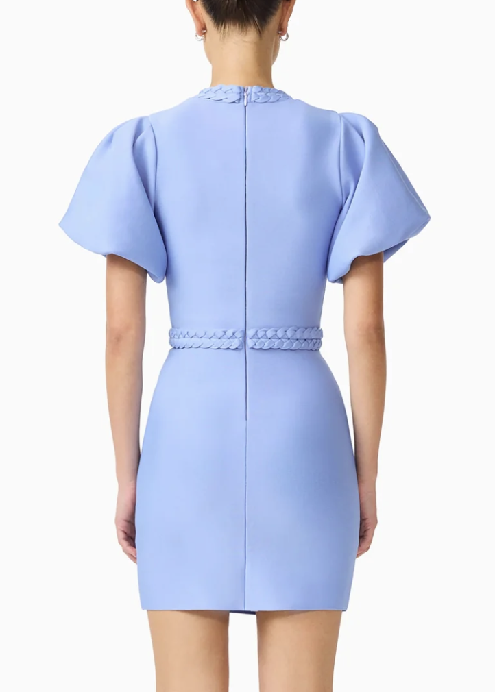 Elliatt Floriana Puff Sleeve - Cornflower Blue Size S