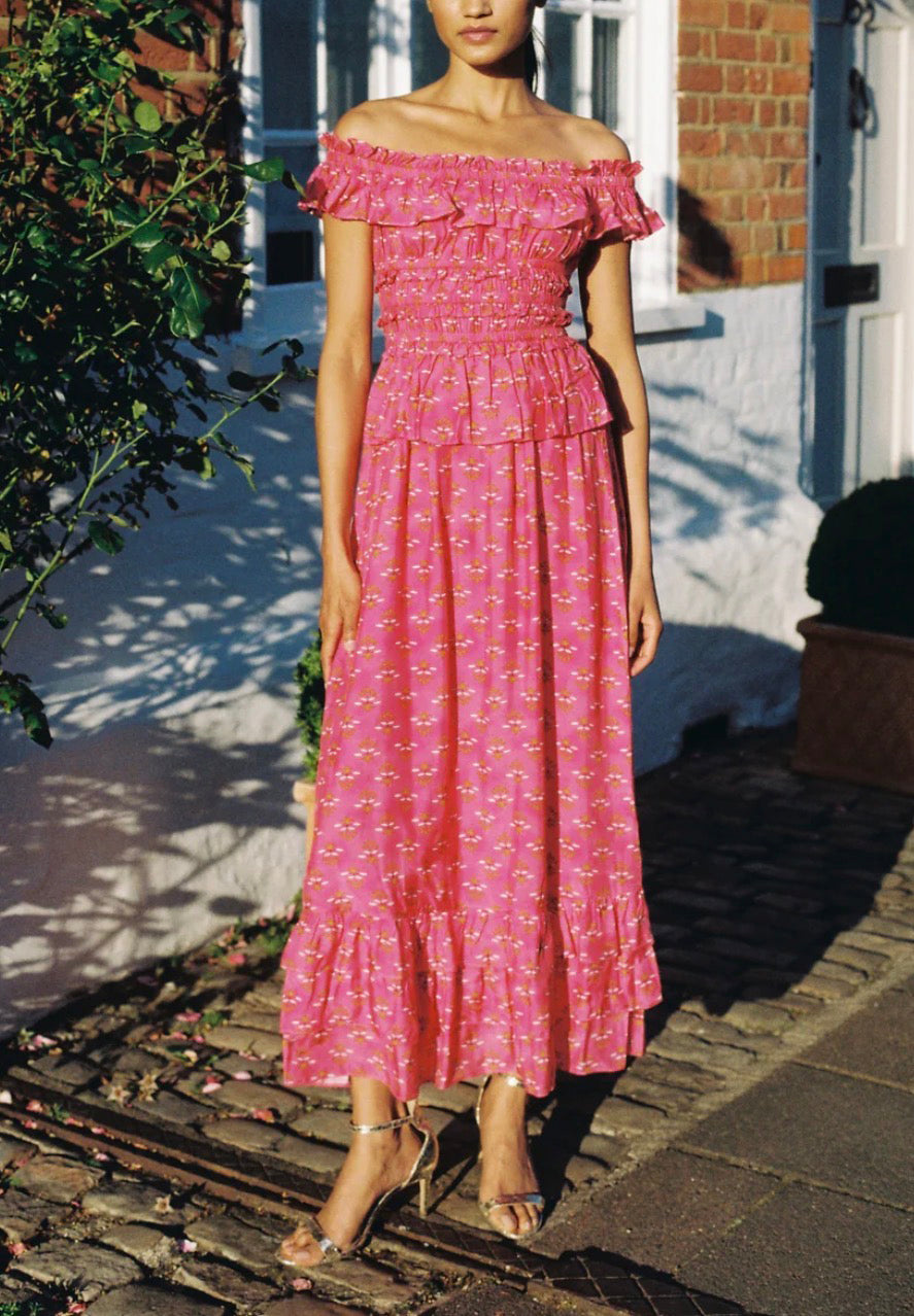 RAE Dress - Fuchsia Bloom