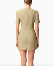 Elliatt CURAAE Dua Short Sleeve Mini Dress - Green Size S/UK8