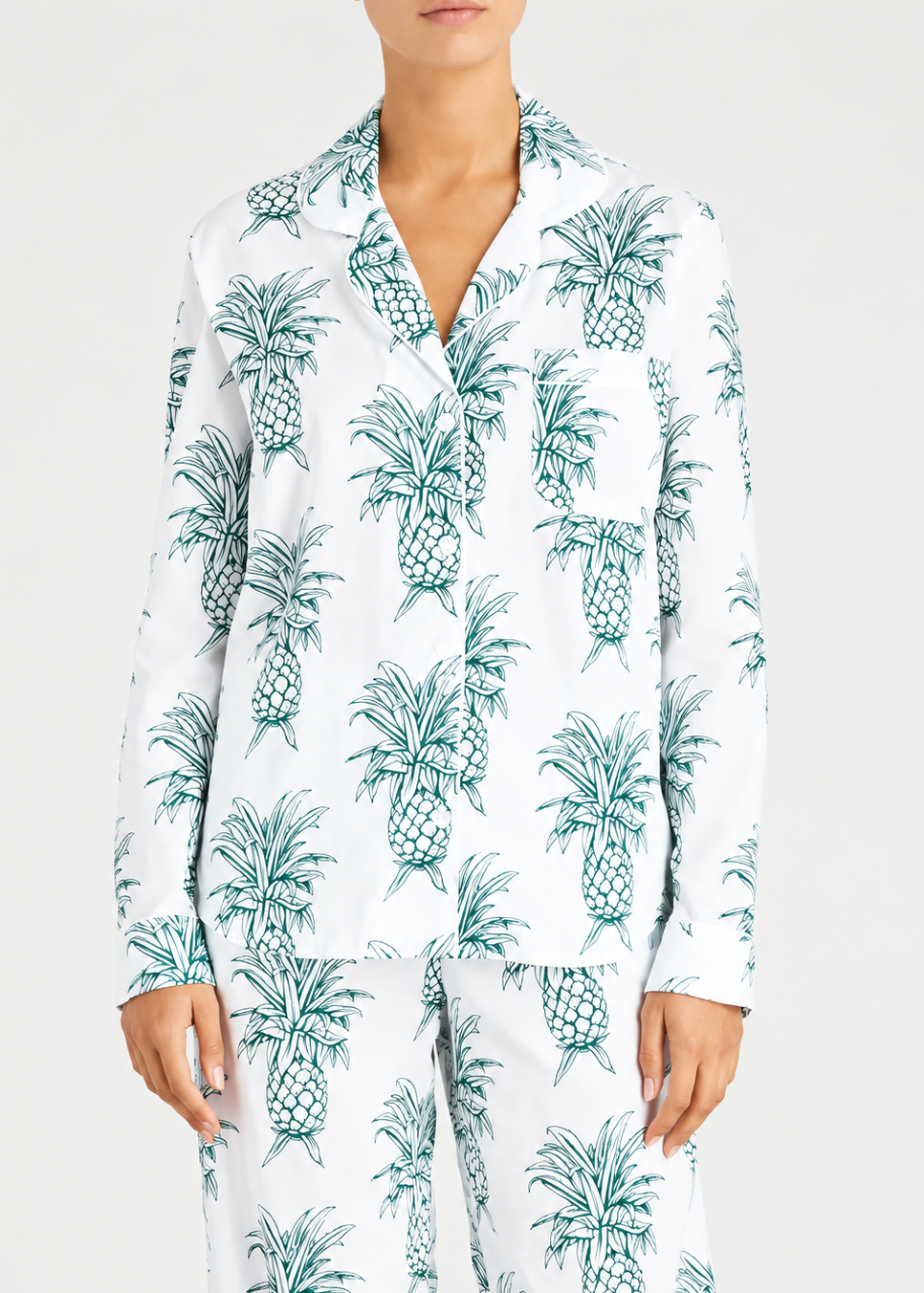 Desmond & Dempsey - HOWIE Pyjama Shirt - Size S