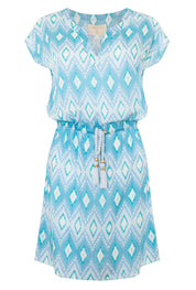 Diamond Blue Tassel Dress