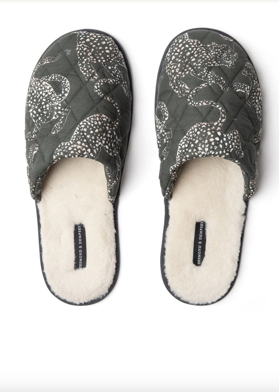 Desmond & Dempsey - JAG Green Men's Slippers - Size 42
