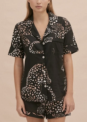 Desmond & Dempsey - JAG Navy Short Sleeve Pyjama Shirt