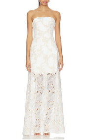 Elliatt Kira Gown - Ivory & Gold Size S/UK8