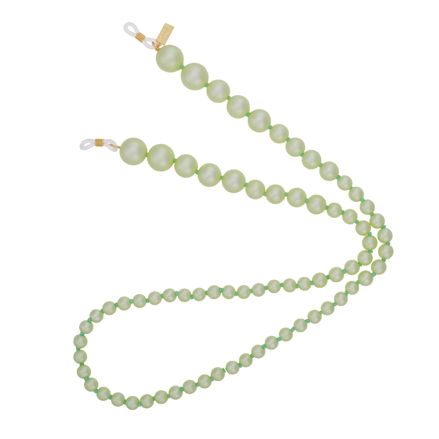 TALIS CHAINS - Pearl XL Sunglasses Chain – Lime