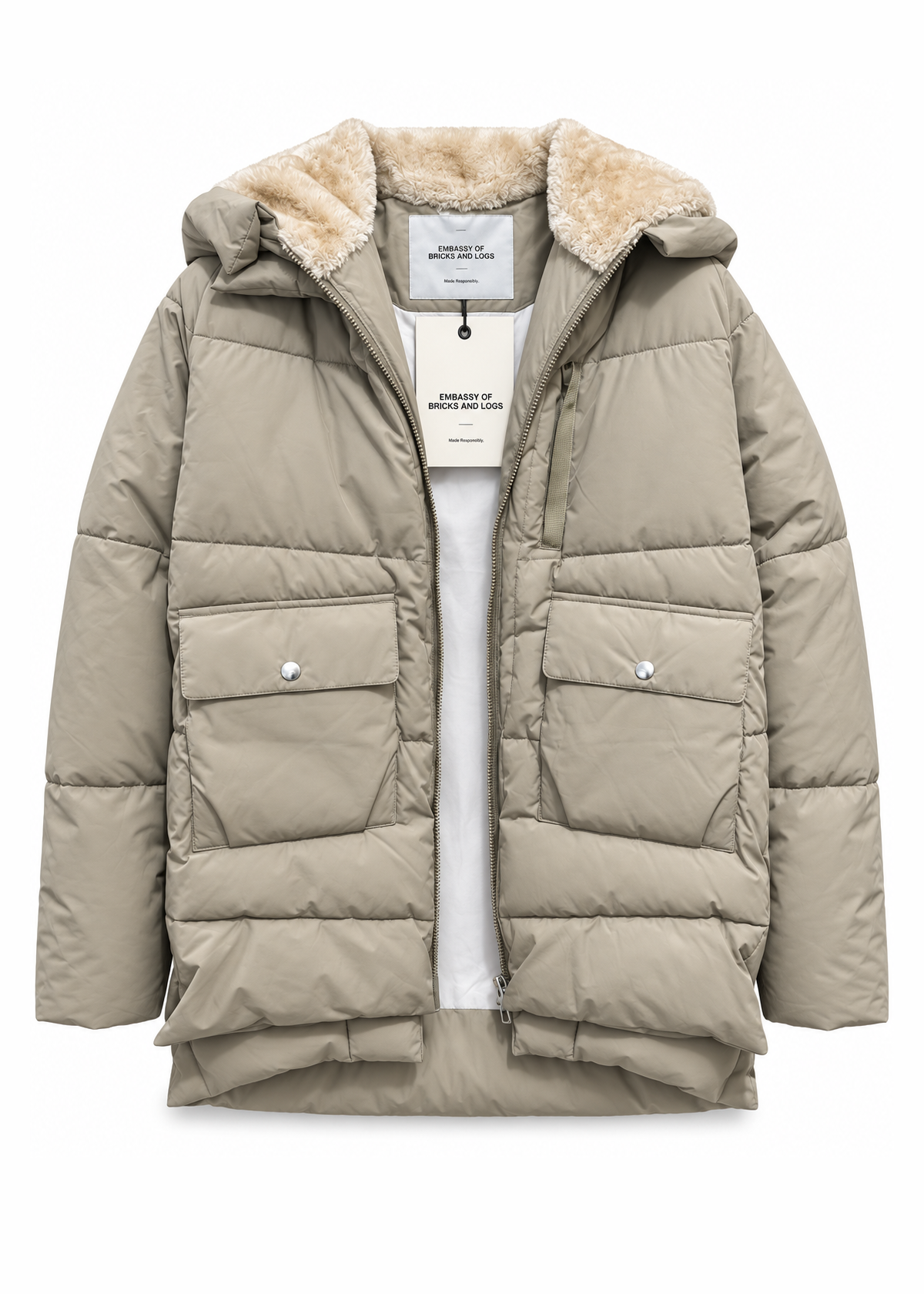 Embassy Of Bricks & Logs - Lyndon Puffer Jacket - Size S