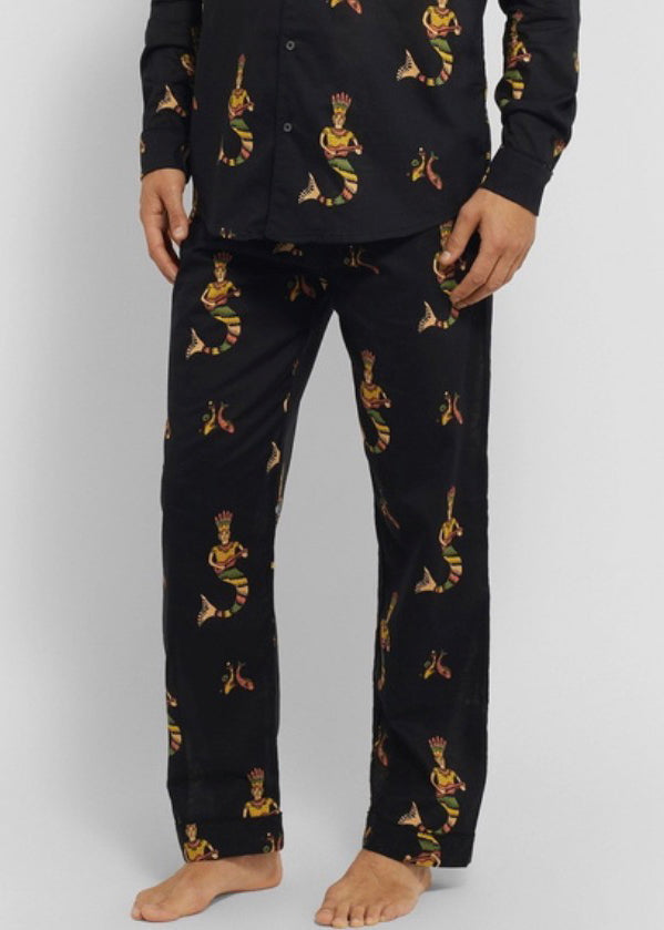Desmond & Dempsey - MERMAID Unisex Pyjama Trousers - Size S
