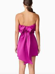 Elliatt Sharon Strapless Mini Dress - Purple Size S/UK8