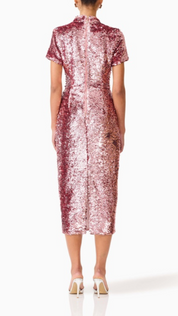 Elliatt Alissa Cap Sleeve Midi Dress - Pink Size S/UK8