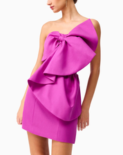 Elliatt Beatrix Strapless Mini Dress - Purple Size S/UK8