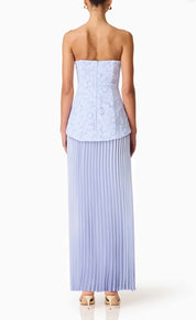 Elliatt Lacy Strapless Gown - Powder Blue Size S/UK8