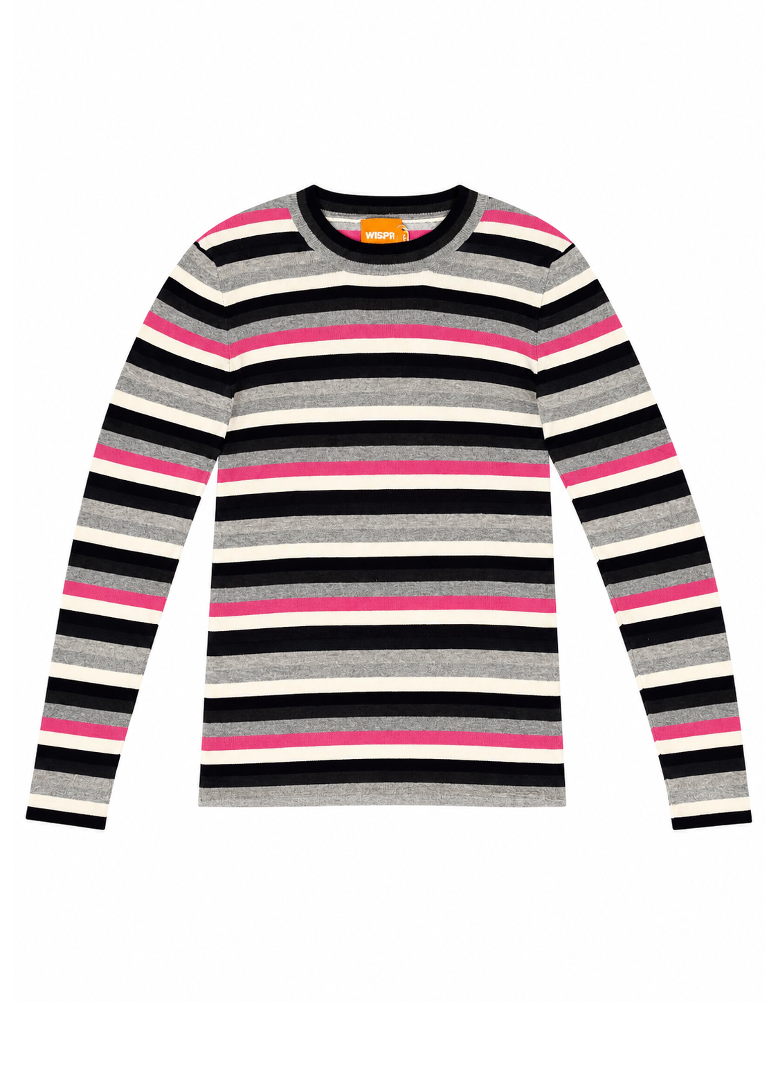 WISPR by BRODIE CASHMERE Sasha Mini Stripe Polo Jumper - Size M