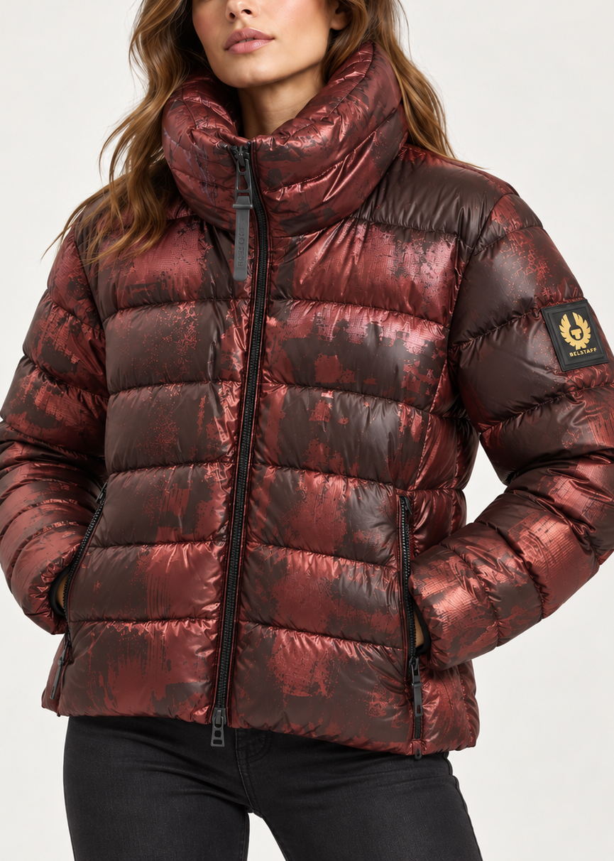 Belstaff Abstract Laurel Jacket - Womens Mulberry - Size UK8