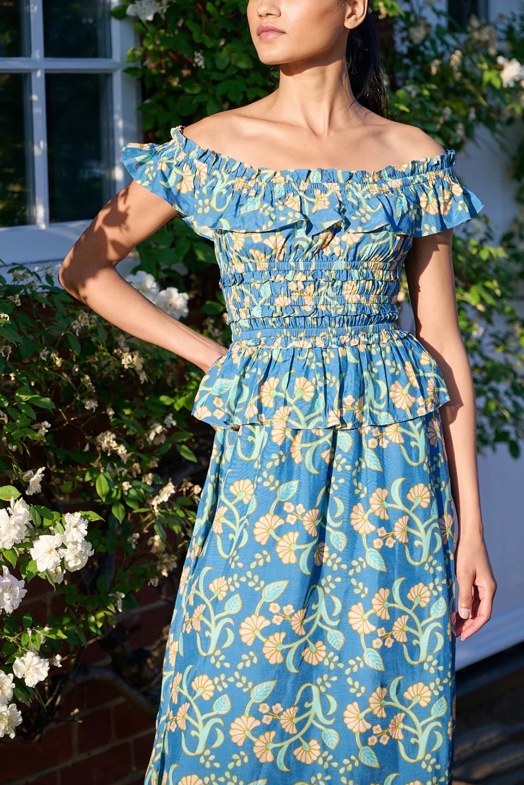 RAE Dress - Floral Peacock