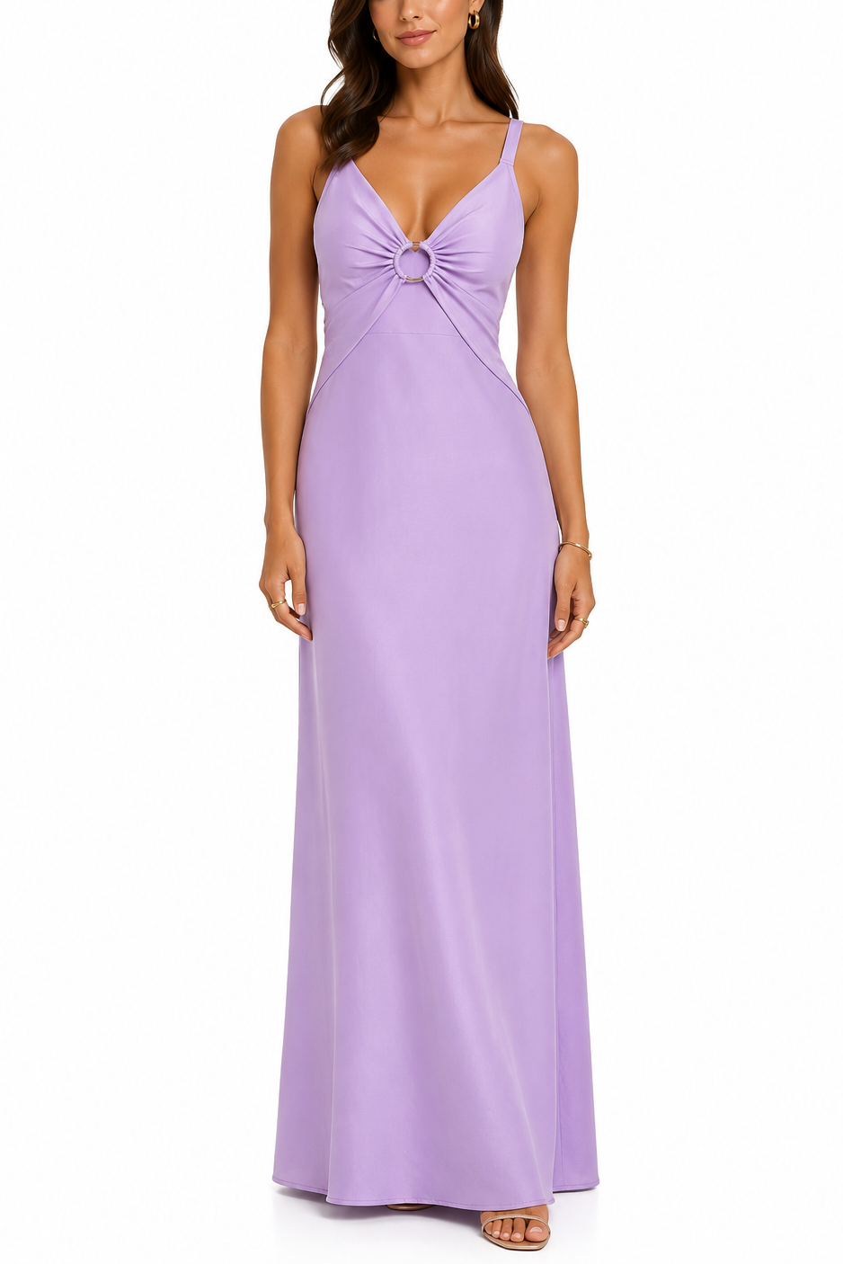 Elliatt CURAAE Rafaella Maxi Dress - Lilac Size S/UK8