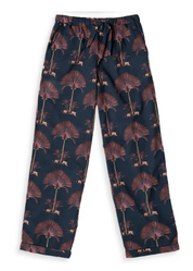 Desmond & Dempsey - RAVENALA Navy Pyjama Trousers - Size XS