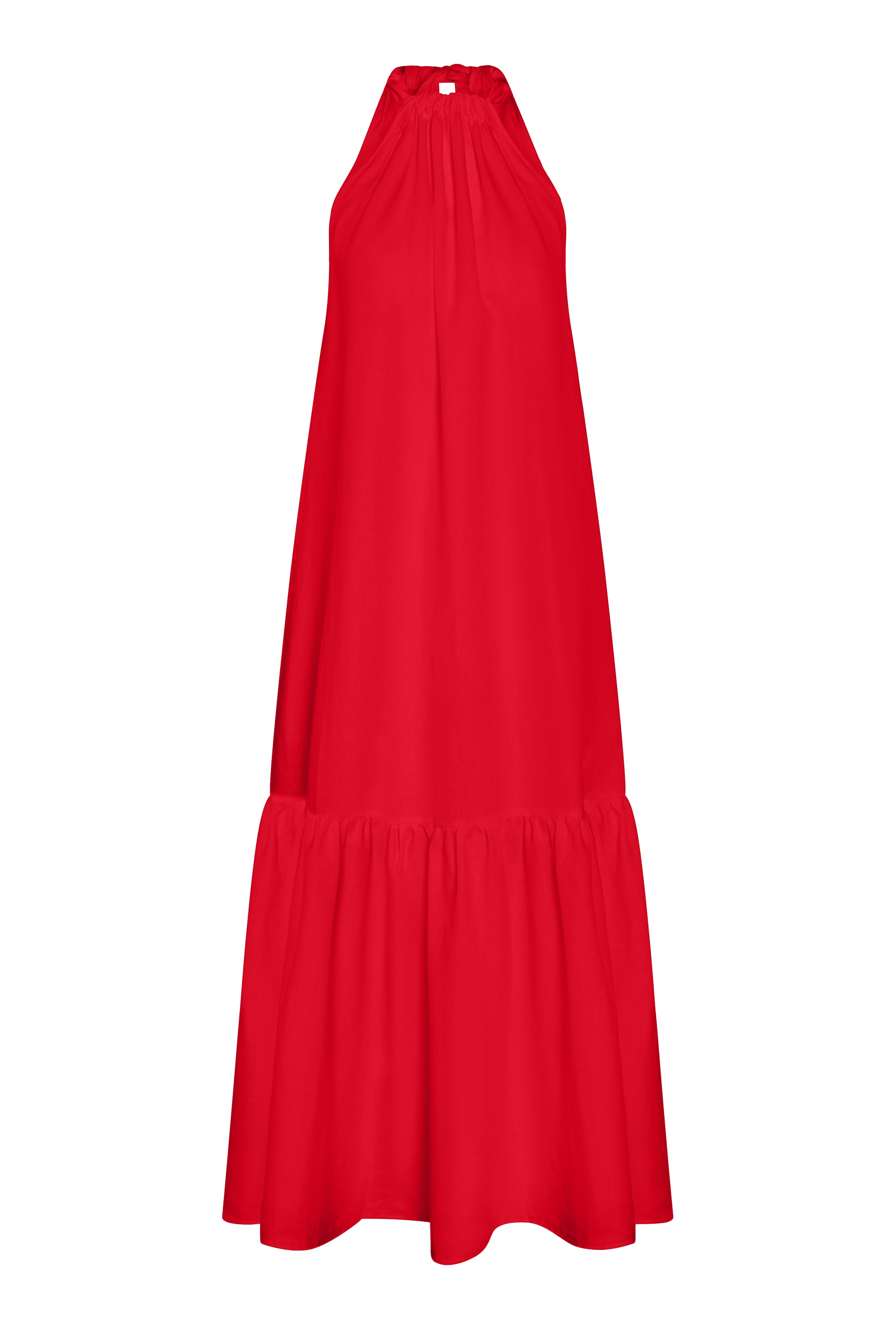 Ibiza Dress Poppy Lightweight Linen