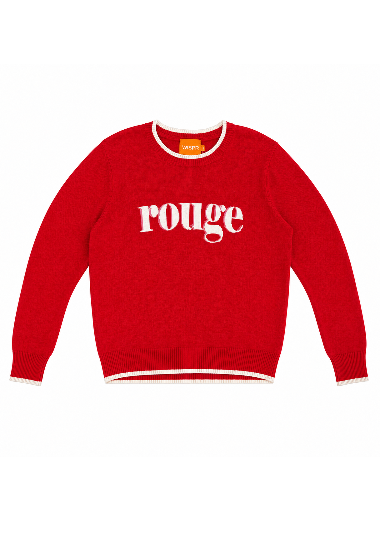 WISPR by BRODIE CASHMERE Frenchie Rouge Crew - Size M