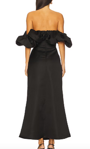 Elliatt Sharon Off The Shoulder Midi Dress - Black Size S/UK8