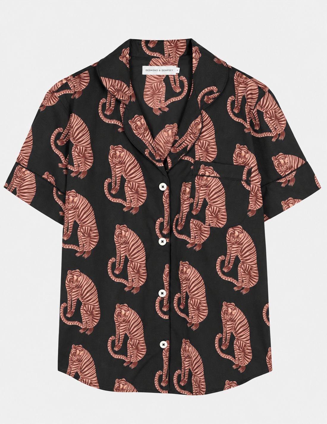 Desmond & Dempsey - SANSINDO Short Sleeve Pyjama Shirt