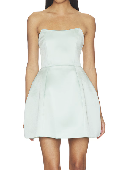 Elliatt Manon Tulip Mini Dress - Sea Green Size S