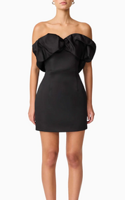 Elliatt Sharon Strapless Mini Dress - Black Size S/UK8