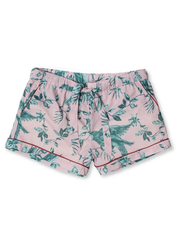 Desmond & Dempsey - Bromley Parrot Pyjama Shorts - Size XS