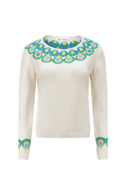 Qiaochu Cashmere Jumper White