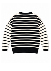 WISPR by BRODIE CASHMERE Scarlett Stripe Crew Jumper - Size M