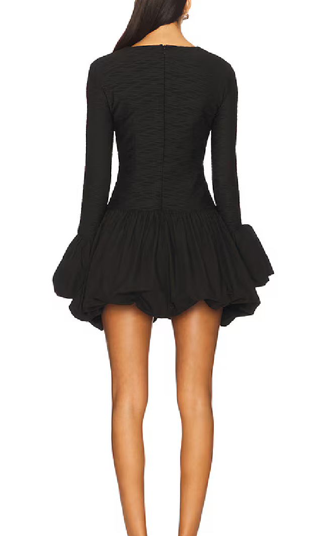 Elliatt Theodara Long Sleeves Mini Dress - Black Size S/UK8