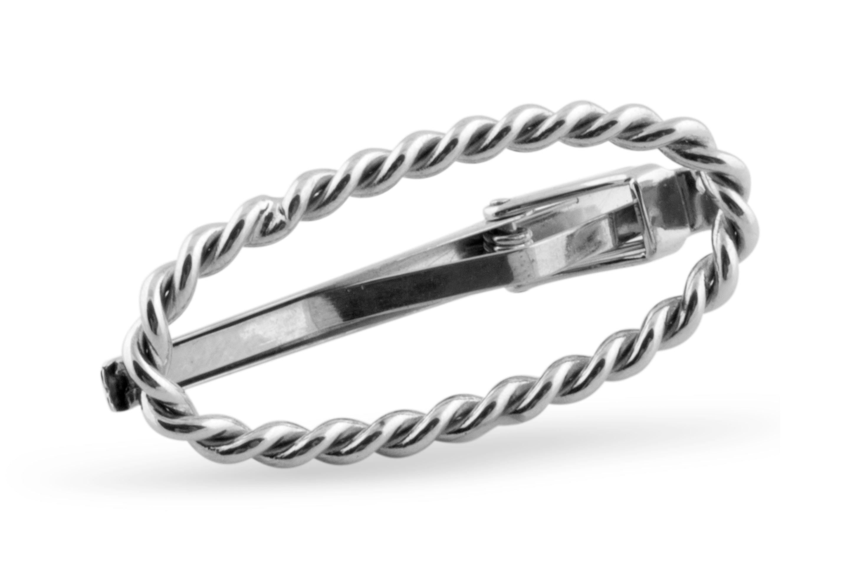 Twister wire tie clip
